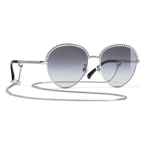 Chanel Silver Metal Pantos Sunglasses 2184 50/19 135mm with 